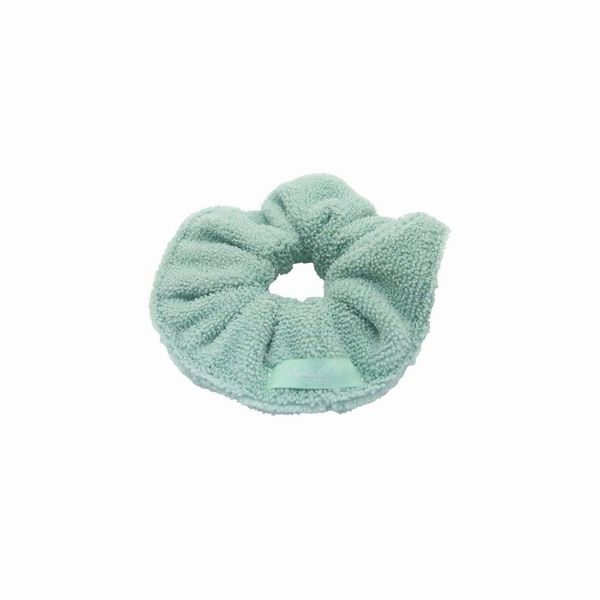 Microfibre Scrunchie 2pk - Grey & Mint